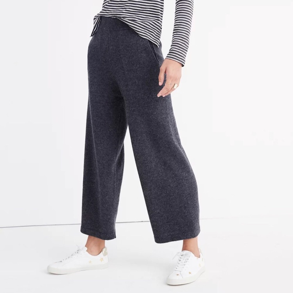 NWT Madewell Wide-leg Sweater Pants #F8884 size Large